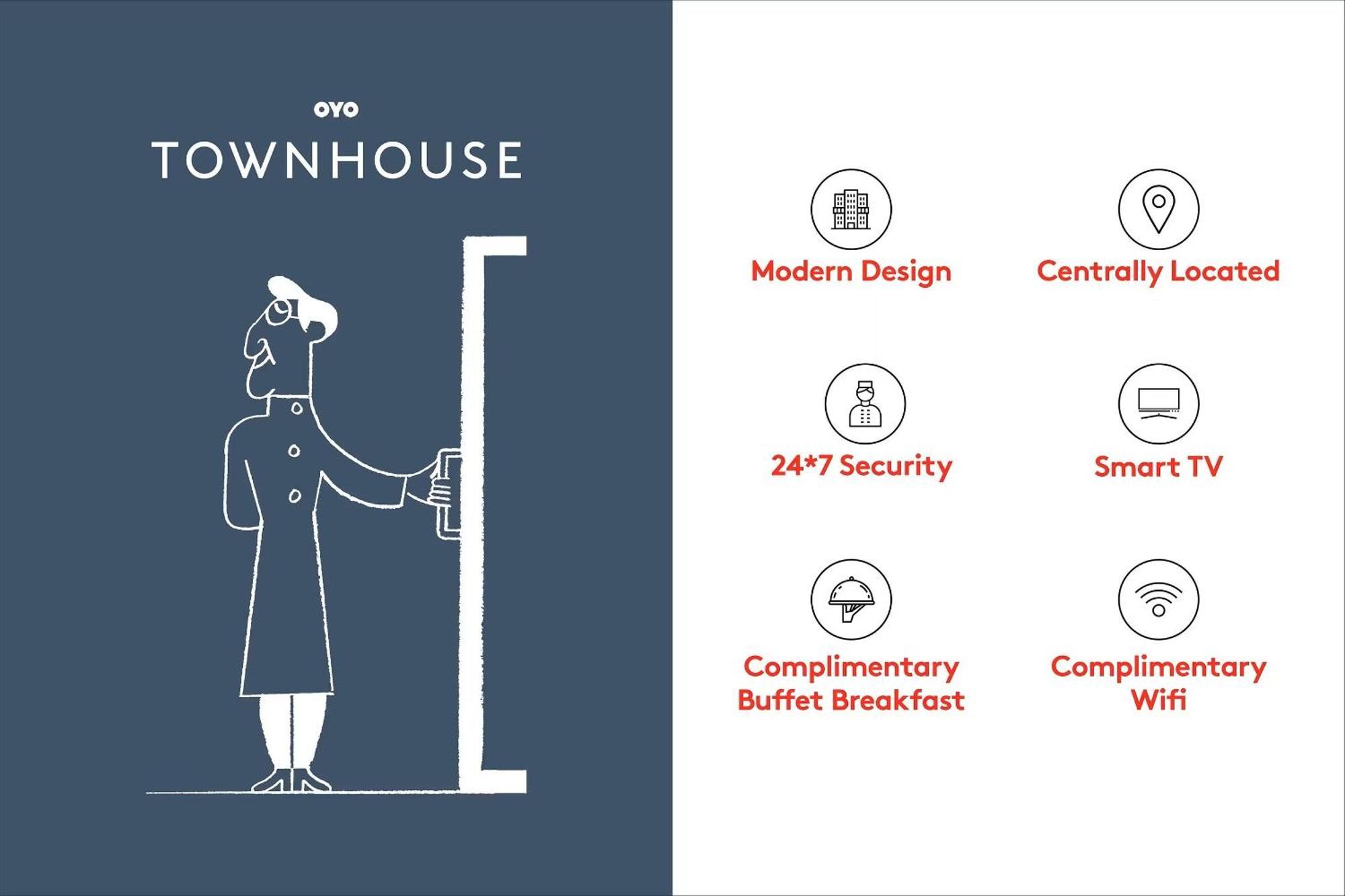 Super Townhouse Cloud Bay, Near Genpact, Sector-69, Gurgaon Hotel Kültér fotó